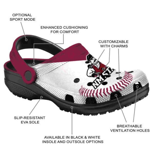 custom new mexico state aggies baseball motif clog new arrival