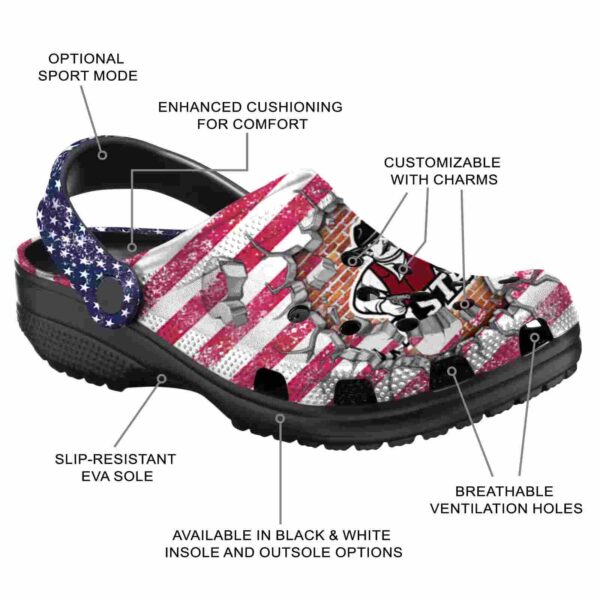 custom new mexico state aggies freedom splinter clog new arrival
