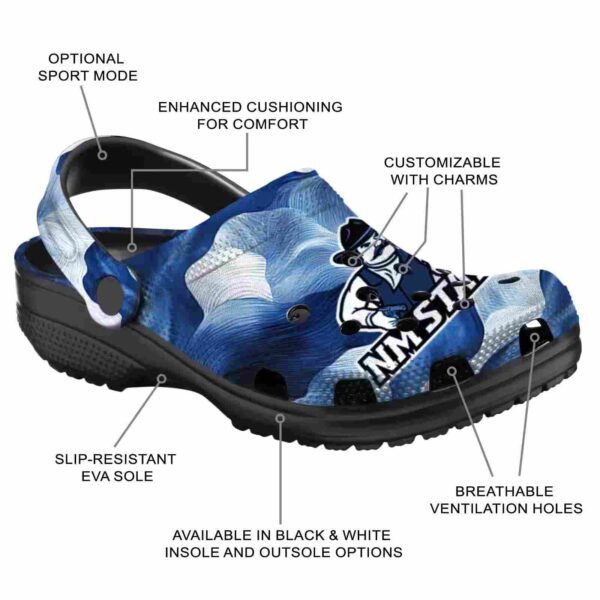 custom new mexico state aggies ocean waves clog new arrival
