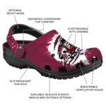 custom new mexico state aggies splash motif background clog best selling
