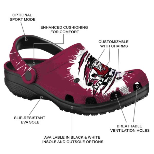 custom new mexico state aggies splash motif background clog new arrival