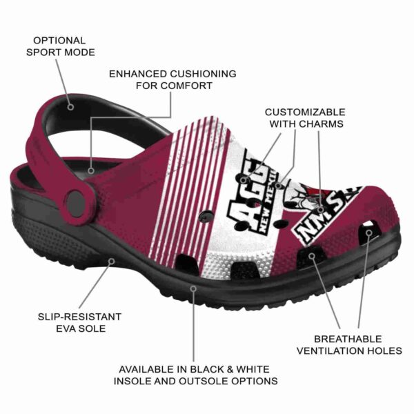 custom new mexico state aggies vibrant dual tone clog new arrival