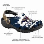 custom new orleans pelicans splatter pattern clog best selling