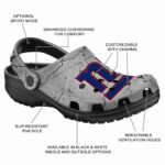 Custom New York Giants Cracked Texture Crocs Best selling
