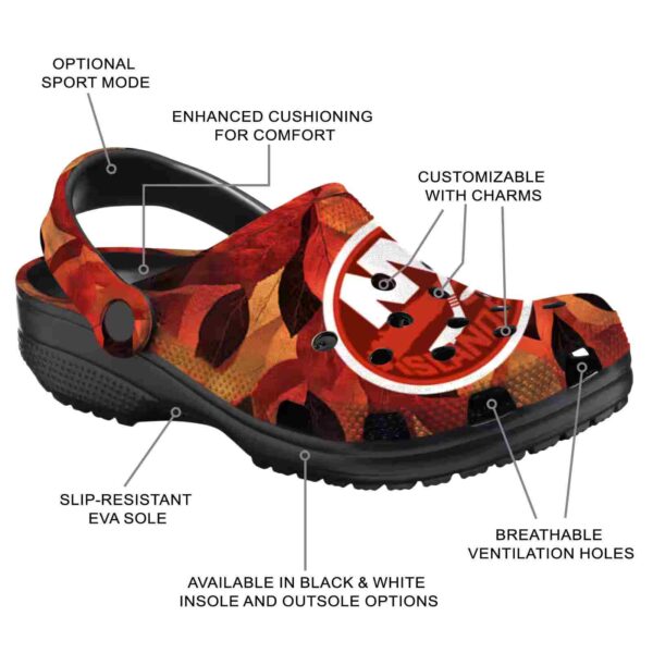 custom new york islanders autumn leaves clog new arrival