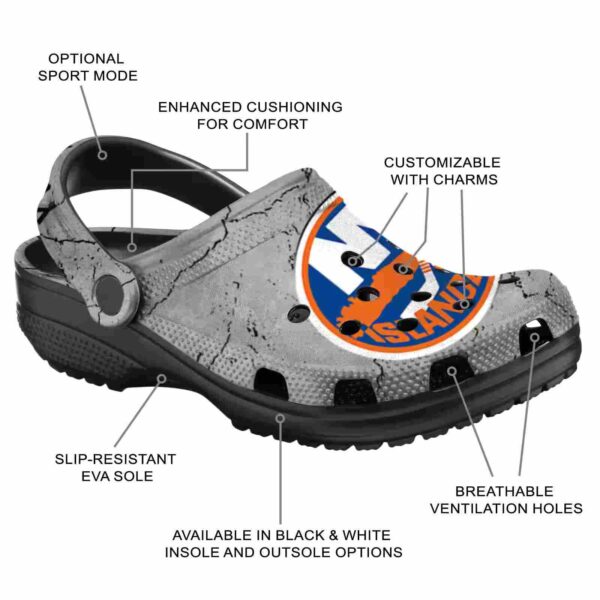 custom new york islanders cracked texture clog new arrival