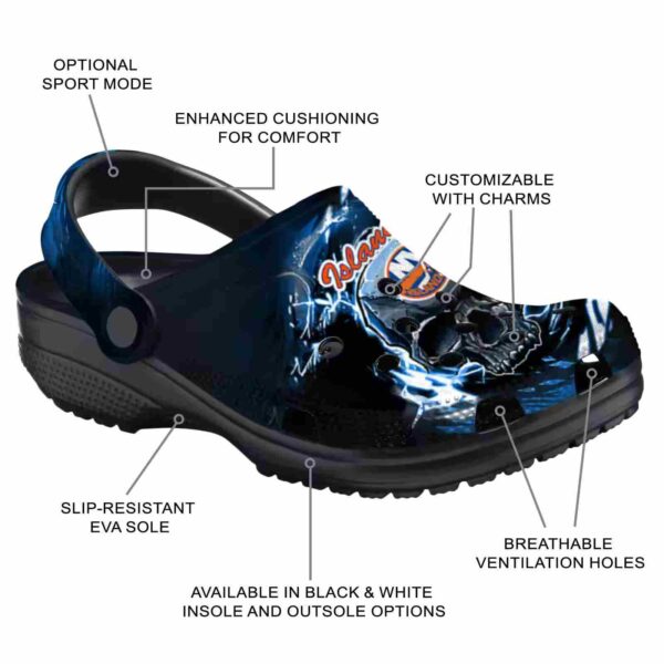 custom new york islanders gothic skull clog new arrival