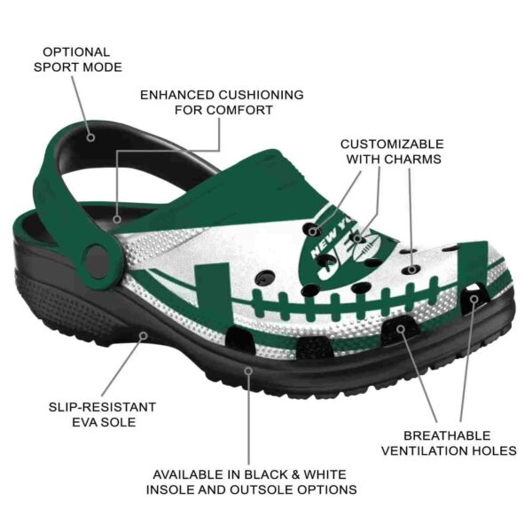 custom new york jets football motif crocs new arrival