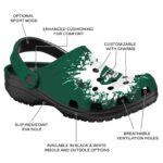 Custom New York Jets Splatter Background Crocs Best selling