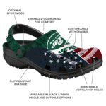 Custom New York Jets Star Spangled Side Pattern Crocs Best selling