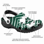 Custom New York Jets Zigzag Paint Burst Crocs Best selling