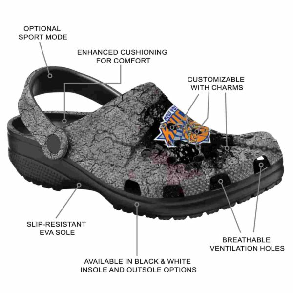 custom new york knicks cracked ground texture crocs new arrival