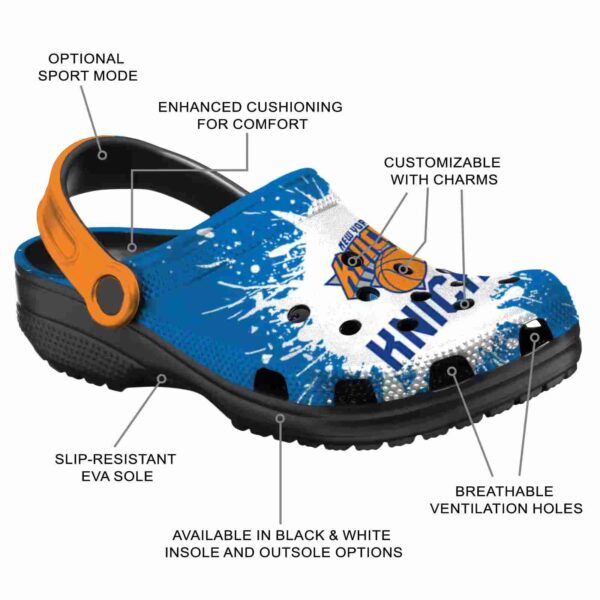 custom new york knicks splash art crocs new arrival