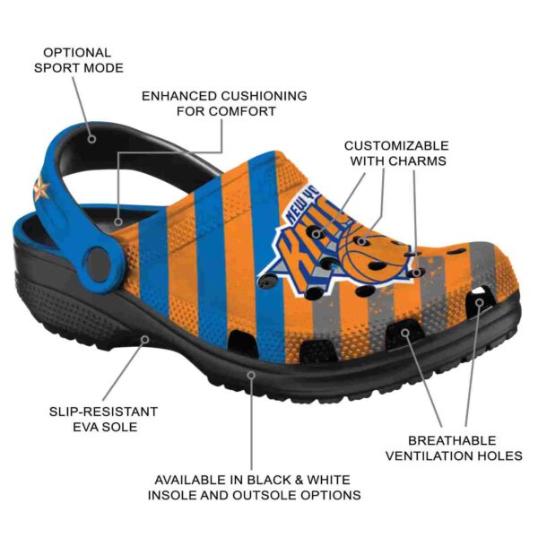 custom new york knicks star spangled graphic crocs new arrival