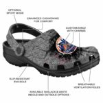 Custom New York Mets Cracked Ground Texture Crocs Best selling
