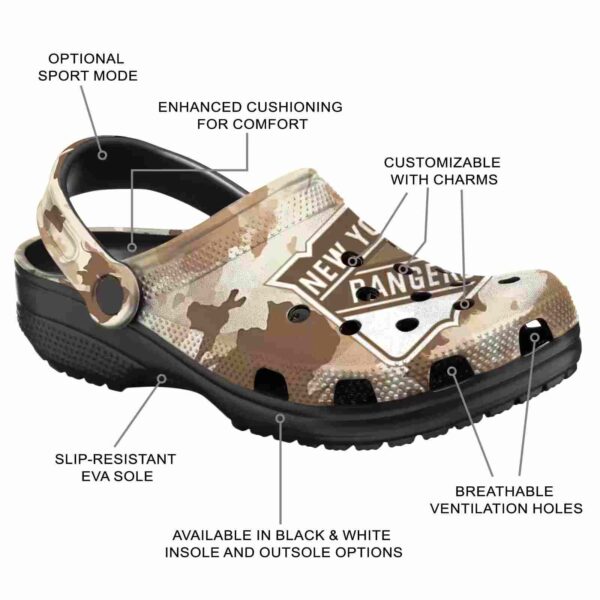 custom new york rangers desert camo clog new arrival