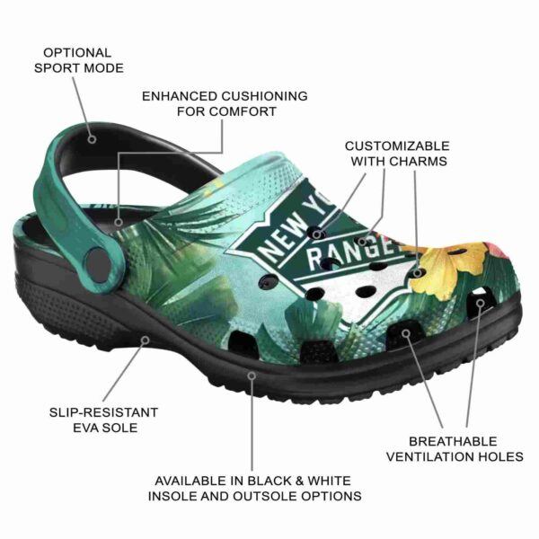 custom new york rangers tropical vibes clog new arrival