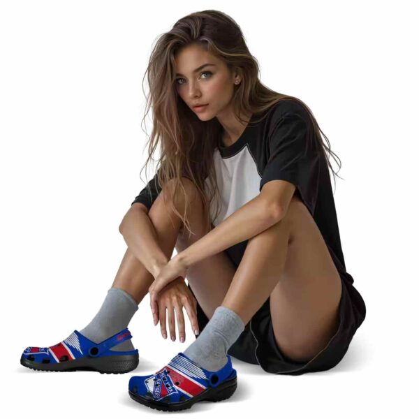 custom new york rangers vibrant dual tone clog premium grade