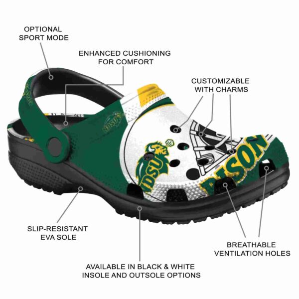 custom north dakota state bison football helmet clog new arrival