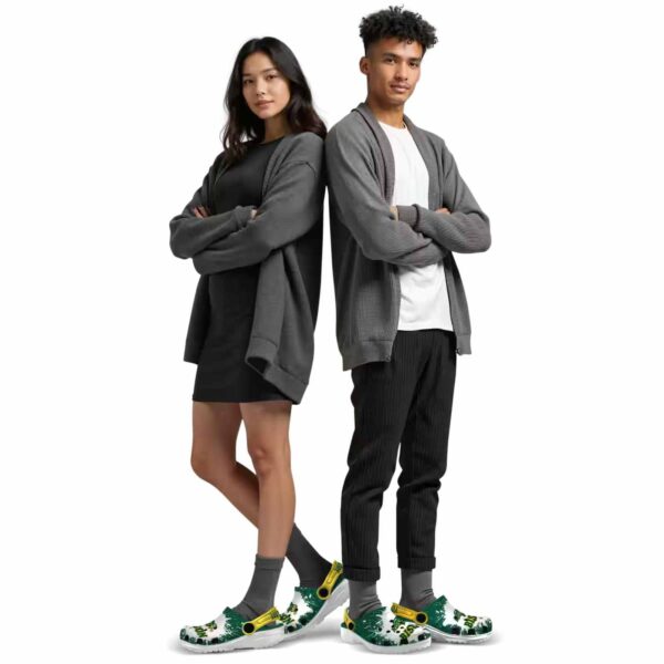 custom north dakota state bison splash art clog top rated