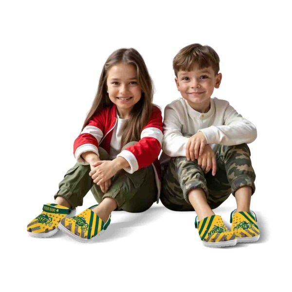 custom north dakota state bison star spangled graphic clog fashion forward