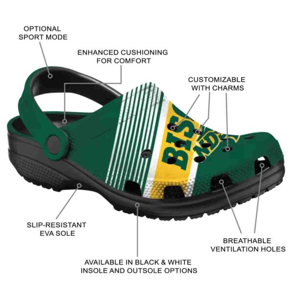 custom north dakota state bison vibrant dual tone clog new arrival