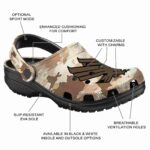 custom north texas mean green desert camo clog best selling