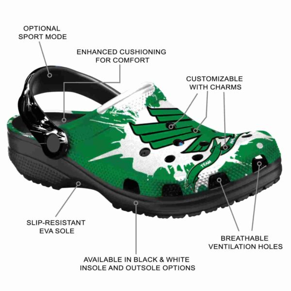 custom north texas mean green splatter pattern clog new arrival