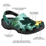 custom north texas mean green tropical vibes clog best selling