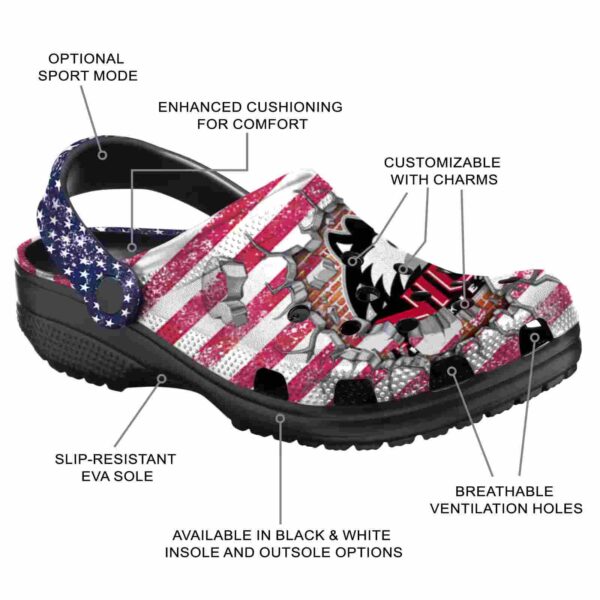 custom northern illinois huskies freedom splinter clog new arrival