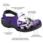 custom northwestern wildcats football helmet clog best selling