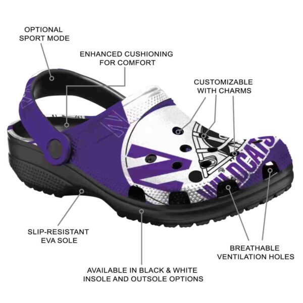 custom northwestern wildcats football helmet clog new arrival