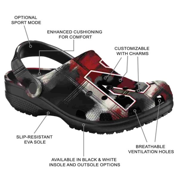 custom northwestern wildcats plaid fusion clog new arrival