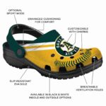 Custom Oakland Athletics Baseball Motif Crocs Best selling