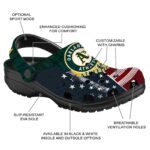 Custom Oakland Athletics Star Spangled Side Pattern Crocs Best selling
