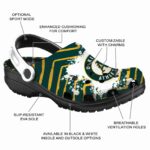 Custom Oakland Athletics Zigzag Paint Burst Crocs Best selling