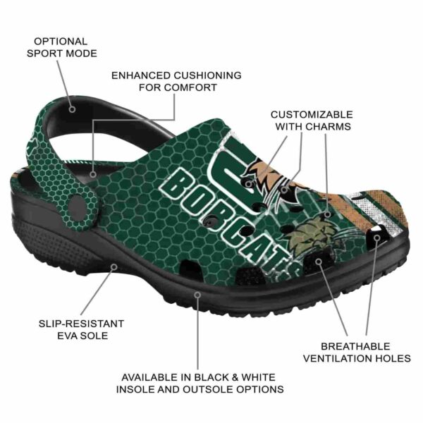 custom ohio bobcats contrasting stripes clog new arrival