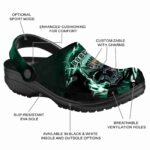 custom ohio bobcats gothic skull clog best selling