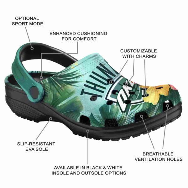 custom oklahoma city thunder tropical vibes crocs new arrival