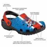 custom oklahoma city thunder vertical stripes crocs fashion forward