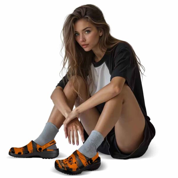custom oklahoma state cowboys paint splatter graphics crocs premium grade