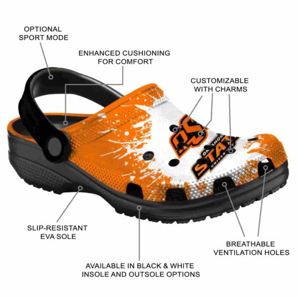 custom oklahoma state cowboys splash art crocs new arrival