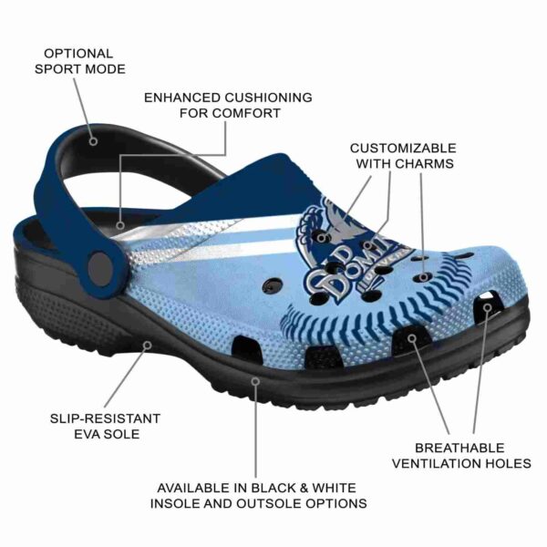 custom old dominion monarchs baseball motif clog new arrival