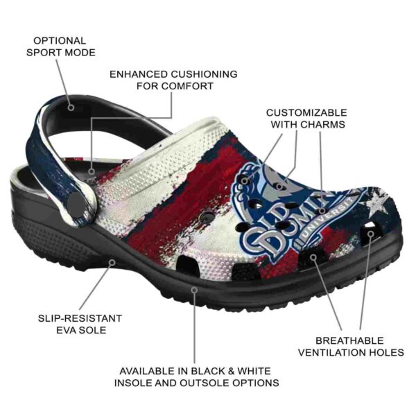 custom old dominion monarchs patriotic stripes clog new arrival