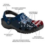 custom old dominion monarchs star spangled side pattern clog best selling