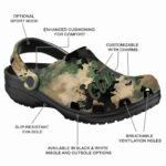 custom ole miss rebels camouflage craze clog best selling