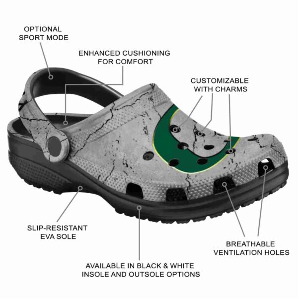 custom oregon ducks cracked texture crocs new arrival