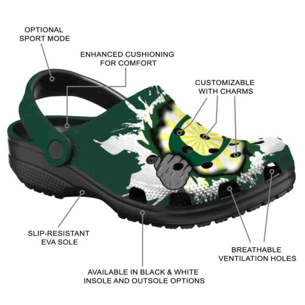 custom oregon ducks gripping hand crocs new arrival