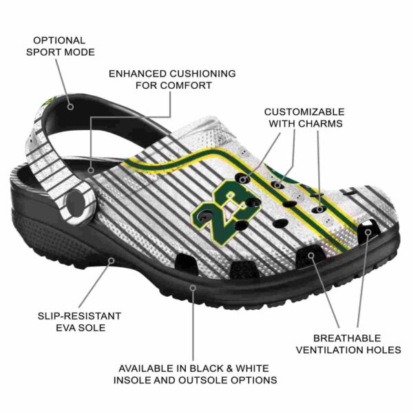 custom oregon ducks pinstripe pattern crocs new arrival