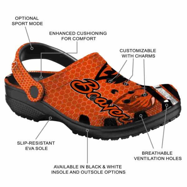 custom oregon state beavers contrasting stripes clog new arrival